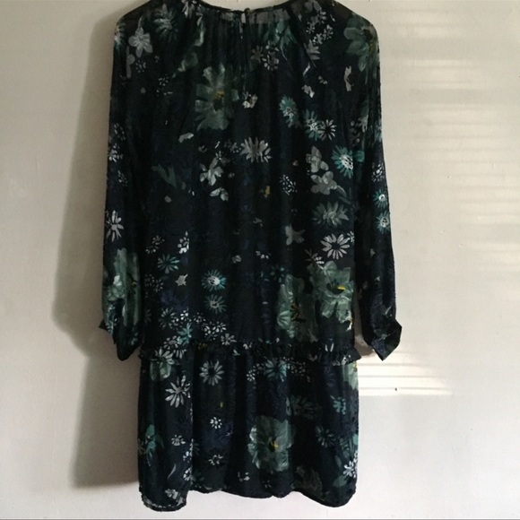 LOFT Garden Floral Flounce Dress - Picture 6 of 8